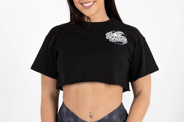 Crop Tee Raw Edge - Small Logo