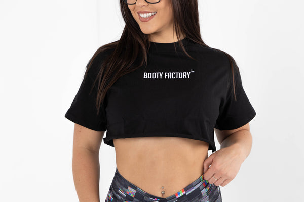 Crop Tee Raw Edge - Embroidery